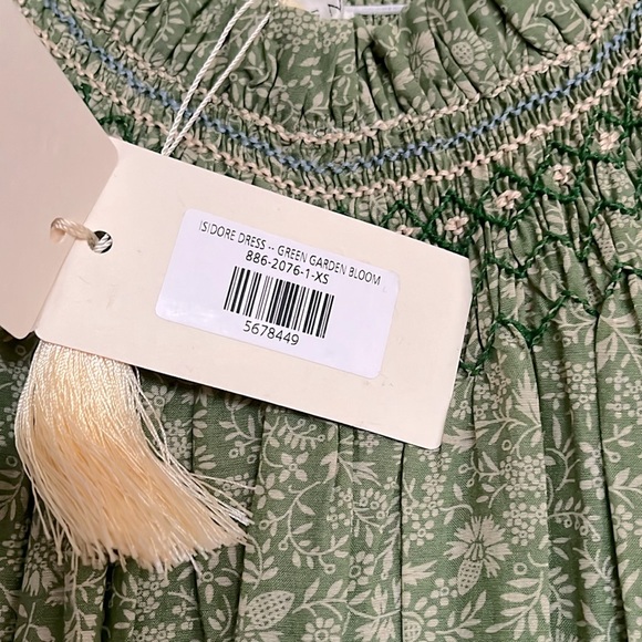 NWT Doen Isidore Dress Green Garden Bloom Floral szXS - Picture 6 of 7